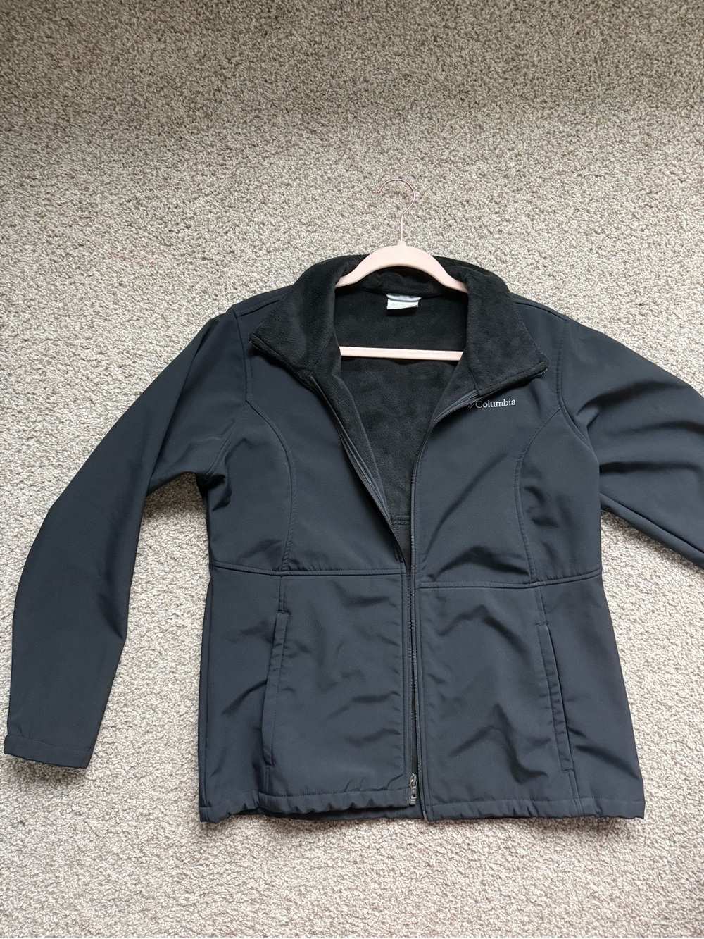 Columbia men’s/woman  Black Soft Shell Full-Zip Utility Jacket